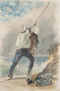 TRACHEL Ercole, Hercule 1820-1872,Le pêcheur,Boisgirard - Antonini FR 2019-11-14