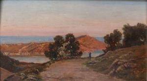 TRACHEL Ercole, Hercule 1820-1872,Vue du Golfe de Villefranche,Art Richelieu FR 2019-12-20