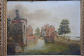 TRACHEZ Jacob Andries 1766-1820,vue avec port,Loeckx BE 2012-01-24