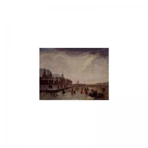 TRACHEZ Jacob Andries 1766-1820,winter river landscape,1780,Sotheby's GB 2001-10-05