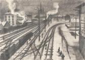 TRAEGER Wilhelm 1907-1980,Wels Bahnhof,Palais Dorotheum AT 2015-11-10