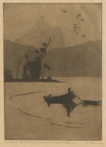 TRAILL Jessie Constance A.,A Japanese Mt Warning, Tweed River NSW,1921,Leonard Joel 2019-09-11
