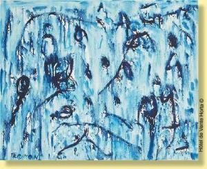 TRAJMAN Paul 1960,Composition bleue,Horta BE 2009-09-14