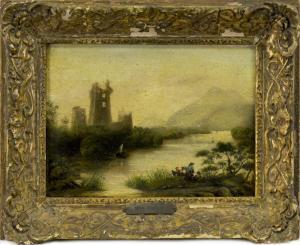 TRALES WILLIAM 1789-1878,RIVER LANDSCAPE WITH RUINS,McTear's GB 2019-02-17