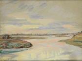 TRAMPOTA Jan 1889-1942,A Landscape with a Lake,1919,Palais Dorotheum AT 2010-03-06