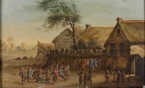 TRAUTMANN Johann Georg 1713-1769,Scena di genere con festa di paese,Cambi IT 2024-04-17