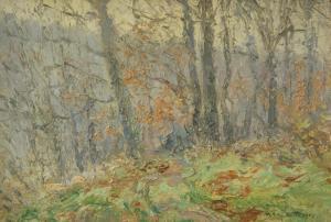 TRAVER George A 1864-1928,The Last Few Leaves,Shapiro Auctions US 2023-10-21