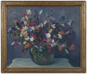 TRAVIS Kathryne Hail 1894-1972,Wildflowers,Brunk Auctions US 2020-11-20