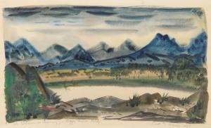 TRAVIS Paul Bough 1891-1975,African Landscape,1954,Rachel Davis US 2025-03-22