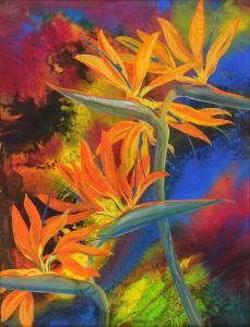 TRAVIS Paul Bough 1891-1975,Crane Flowers,1960,Rachel Davis US 2025-03-22