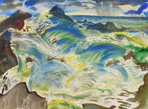 TRAVIS Paul Bough 1891-1975,Turbulent Seas,1957,Rachel Davis US 2024-02-10
