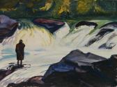 TRAVIS Paul Bough 1891-1975,Waterfall, Kenya,1928,Rachel Davis US 2019-02-09