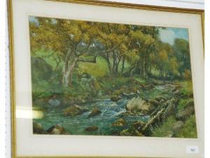 travis walter 1900-1900,River scene,Smiths of Newent Auctioneers GB 2017-11-10