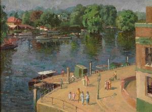 travis walter 1900-1900,The Thames at Richmond,Bonhams GB 2010-02-28