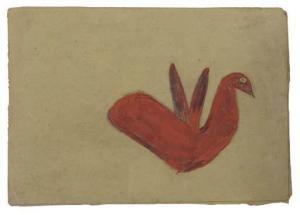 TRAYLOR Bill 1854-1947,Red Bird,1942,Christie's GB 2003-01-27
