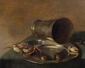 TRECK Jan Jansz 1605-1652,Still life with a silver cup and crab,Galerie Koller CH 2022-04-01