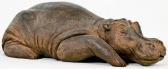 TREGAUT Olivia 1963,Hippopotame à la sieste,EVE FR 2011-11-21
