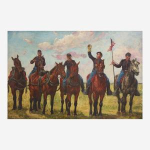 TREGO William B. Thomas 1859-1909,Horse Artillery Unit (The Color Guard),1884,Freeman US 2023-06-04