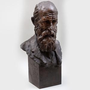 tregor nison Alexander 1904-1972,Bust of Professor Mavor,1925,Stair Galleries US 2020-01-10