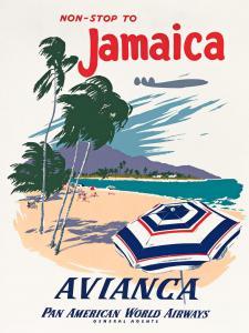 TREIDLER Adolph 1886-1981,NON - STOP TO JAMAICA / AVIANCA PAN AMERICAN,Swann Galleries US 2021-11-23