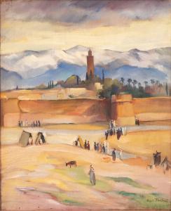 TREMEL ROGER 1907-1987,Vue de Marrakech,Mazad et Art MA 2022-12-29