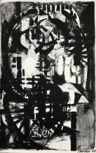 TREVERDY Yves 1916-1990,Abstrakte Komposition,1965,DAWO Auktionen DE 2019-08-31