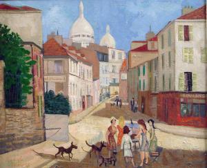 TREVES André 1904-1973,Le vieux Montmartre ensoleillé,Millon & Associés FR 2007-10-19