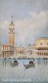 TREVISAN Alberto,"St. Mark's, Venice", and "Two Gondoliers on the G,Neal Auction Company 2008-10-11