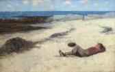 TREVOR Edward 1808-1856,Boy resting on the beach with basket,Rosebery's GB 2011-09-13