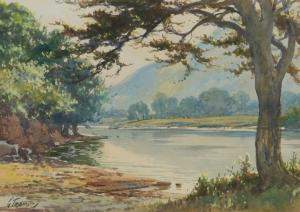 TREVOR George 1920-1940,TREE BY THE LOUGH,Ross's Auctioneers and values IE 2023-12-06