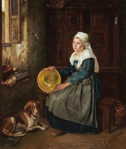 TREVOR Helen Mabel 1831-1900,A MORNING DREAM,1881,De Veres Art Auctions IE 2023-07-18