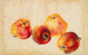 TRIBE Barbara 1913-2000,Four apples,1960,Rosebery's GB 2018-05-16