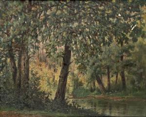 TRIBOUT Georges Henri 1884-1962,Ruisseau en forêt,EVE FR 2023-07-13
