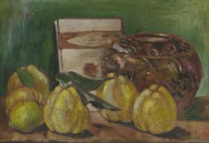 triester sandu 1904-1945,Still Life with Quinces,1937,Alis Auction RO 2009-05-02
