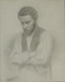 TRIMOLET Anthelme 1798-1866,Portrait du peintre Joseph Victor RANVIER.,Sadde FR 2019-03-18