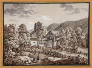 TRINER HEINRICH 1796-1873,L'Hospital du Mont Grimsel Cn de Berne,Bruun Rasmussen DK 2018-06-01