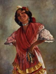 TRINIDAD R 1800-1900,Portrait of a Spanish lady,Peter Wilson GB 2010-09-08