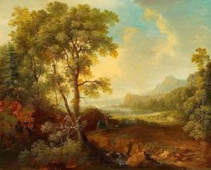 TRIPPEL Leonhard 1745-1783,A Panoramic River Landscape,Lempertz DE 2016-05-21