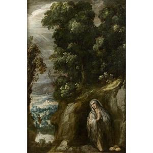 TRISTAN Luis 1586-1624,Marie Madeleine dans un paysage,Tajan FR 2021-12-16