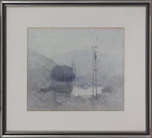 TRISTRAM John William 1872-1938,Through the Early Morning Mist,1919,Bonhams GB 2022-05-11
