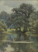 TROBRIDGE George 1857-1909,REFLECTIONS ON THE RIVER LAGAN,Ross's Auctioneers and values 2023-06-14