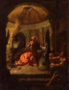 TROGER Paul 1698-1762,Re Saul e la strega di Endor,Bertolami Fine Arts IT 2024-04-18