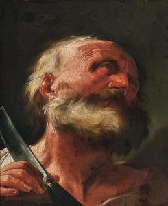 TROGER Paul 1698-1762,Saint Bartholomew holding a knife,Palais Dorotheum AT 2024-04-24