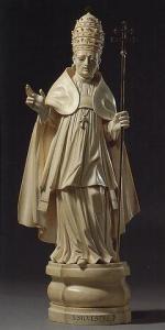 TROGER Simon 1683-1768,Figure of Pope Sylvester,Sotheby's GB 2004-01-22