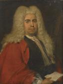 TROOST Cornelis 1697-1750,Portrait of a gentleman, half-length, in a red coa,Christie's 2007-11-06