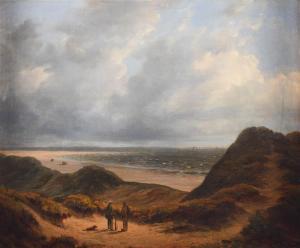 TROOST Willem I 1684-1759,COASTAL SCENE WITH DUNES AND HUNTERS IN THE FOREGR,Potomack US 2021-01-21