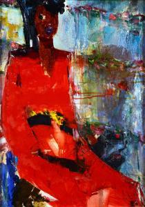 TROTTI Alessandro 1934,Donna africana (Ritratto di Terry),Galleria Pananti Casa d'Aste IT 2023-07-20