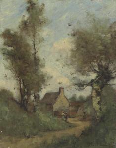 TROUILLBERT Paul Desire 1829-1900,La petite maison dans les bois,Christie's GB 2019-07-11