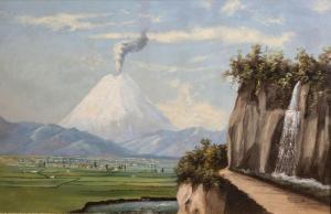 TROYA Rafael 1845-1921,The Cotopaxi Volcano,Rosebery's GB 2019-06-01