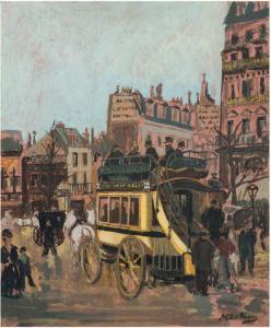 TROYEN Michel 1875-1915,L'omnibus,Doutrebente FR 2022-03-25